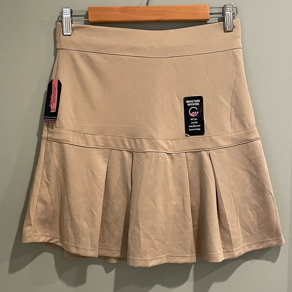 Nautica Girls'‎ School Uniform Pleated Pull-On Scooter Skirt w/Undershorts-S 16